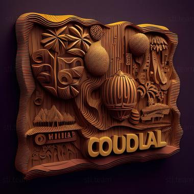3D модель Колумбія Республіка Колумбія (STL)